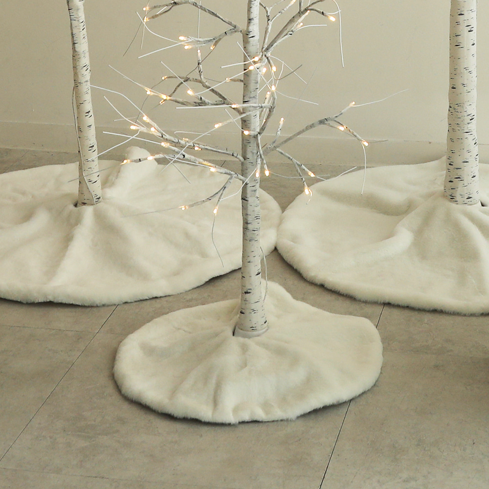크리스마스 트리 나무 장식 파티 소품 스커트 깔개 매트 받침 43cm